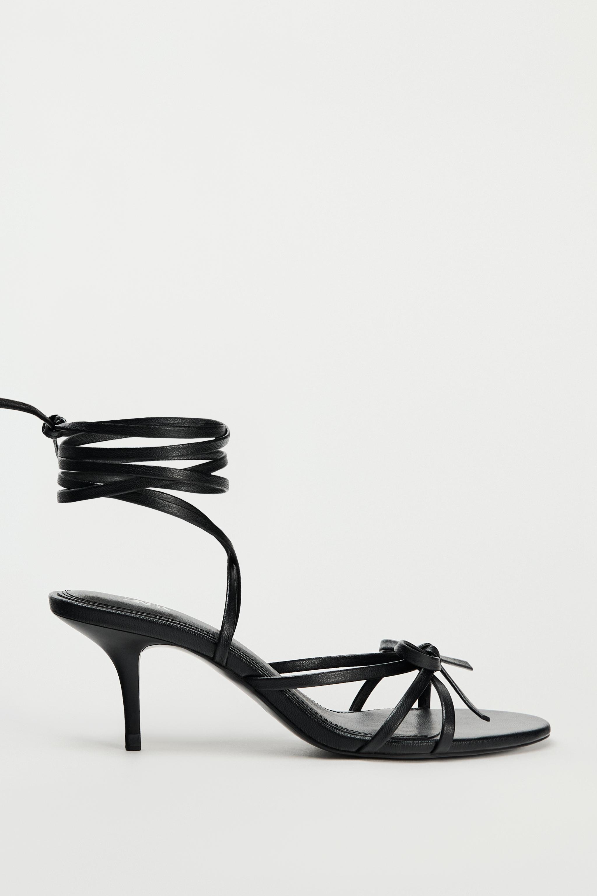 Absatzsandale mit schnürung Clearance